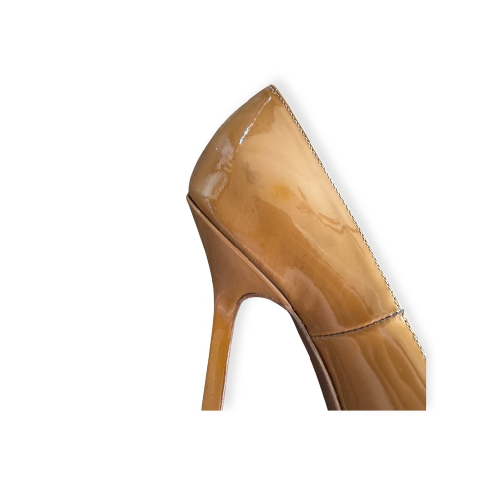 Yves Saint Laurent Patent Leather Platform Heels Size 34.5 US 4.5 Brown - Picture 7 of 11